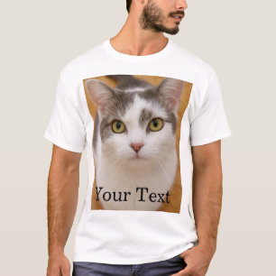 T-shirt Texte personnalisé Photo Personnalisée