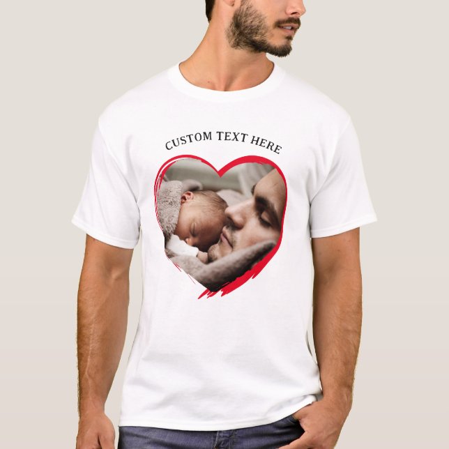T-shirt Texte photo personnalisé | Créez votre propre T-sh (Devant)
