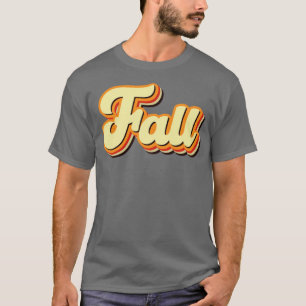 T-shirt Texte Rétro d'Automne