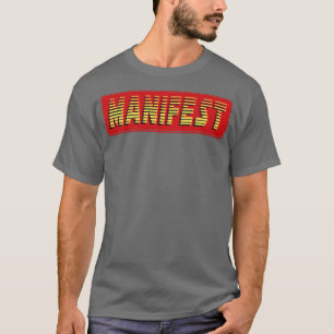 T-shirt Texte rétroactif Vintage du manifeste