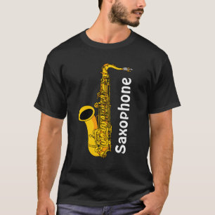 T-shirt Texte saxophone