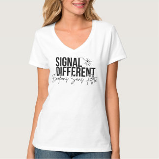 T-shirt Texte Signal différent