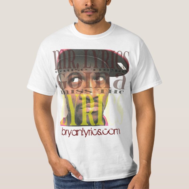 T-shirt Textes de Bryan - M. Lyrics Tee (Devant)