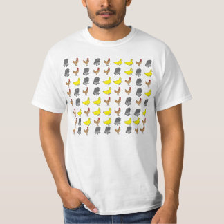 T-shirt Textes de canard de singe de poulet