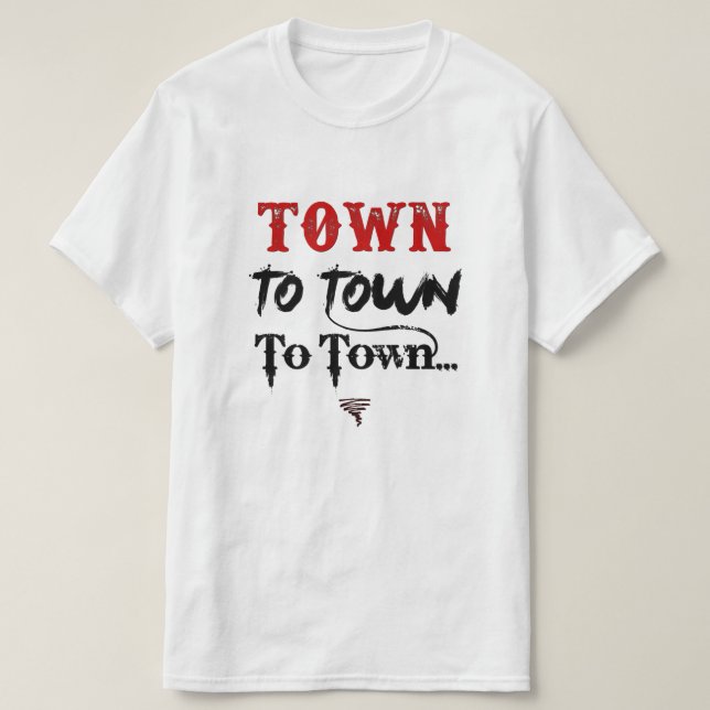 T-shirt Textes de villes - chemise unisexe (Design devant)