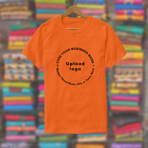 T-shirt Textes Motifs ronds de marque commerciale sur coul