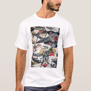 T-shirt Textile japonais vintage de kimono (Bingata)