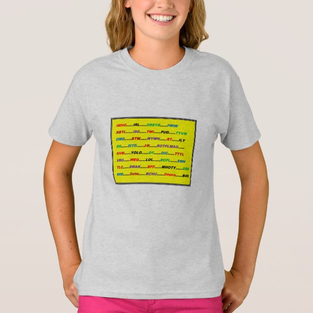 T-shirt TEXTING (Devant)