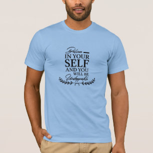 T-shirt Textographie calligraphie citations de motivation 