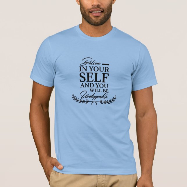 T-shirt Textographie calligraphie citations de motivation  (Devant)
