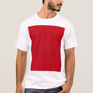 T-shirt Texture dynamique de tissu rouge