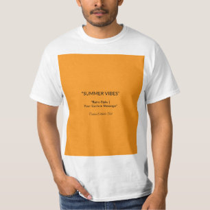 T-shirt Texture Orange Rétro – Art pour l'ambiance estival