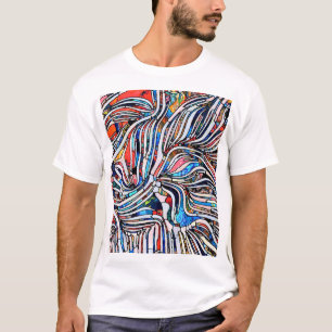 T-shirt Textures brisées : Unité de verre tendue