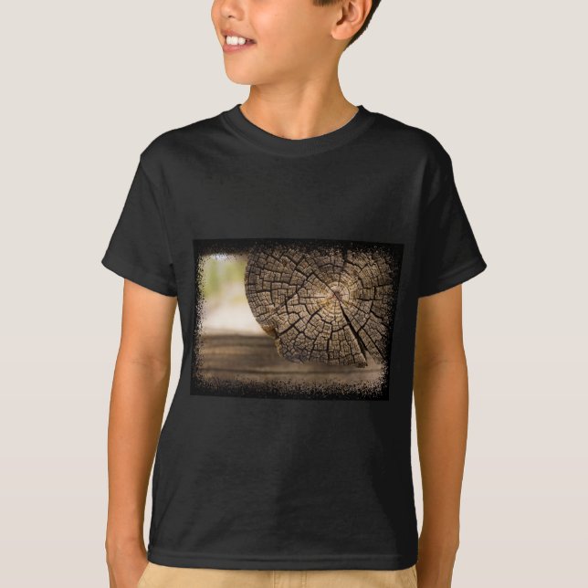 T-shirt Textures en bois Cabine (Devant)