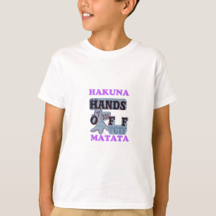 T-shirt TGIF Hakuna Matata mains off Boo Drôle Visage
