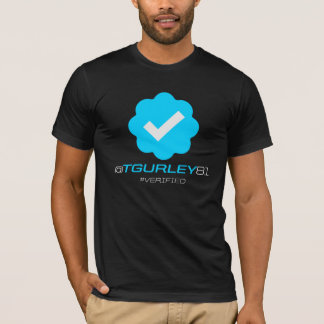 T-shirt @TGurley81 - Vérifié - noir