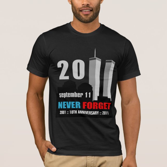 T-shirt Th des 9/11 septembre 11 - 10ème anniversaire WTC (Devant)