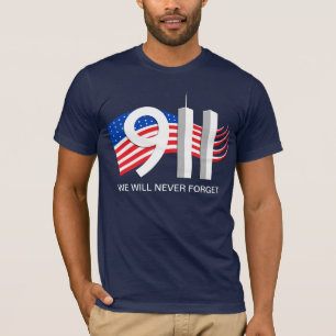 T-shirt Th des 9/11 septembre 11 - nous n'oublierons