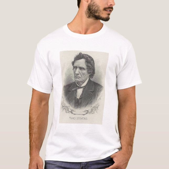 T-shirt Thaddeus Stevens et epitaph (Devant)