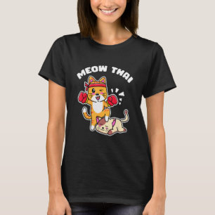 T-shirt Thaï boxing chat minou arts martiaux 1