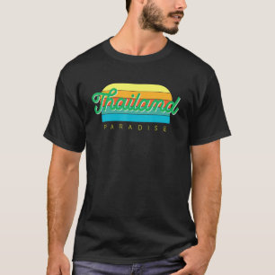 T-shirt THAÏLANDE PARADISE rétro coloré