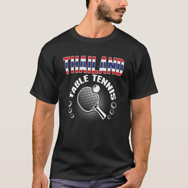 T-shirt Thaïlande Table Tennis Support Thai Ping Pong T (Devant)