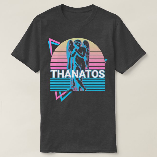 T-shirt Thanatos Grec Dieu Ancien Mythologie Grecque Rétro (Design devant)