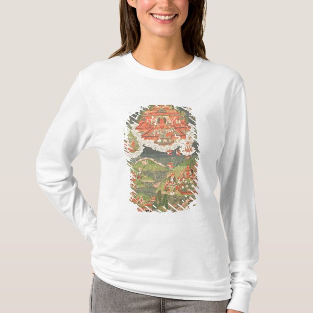 T-shirt Thangka du paradis d'Amitabha (Devant)