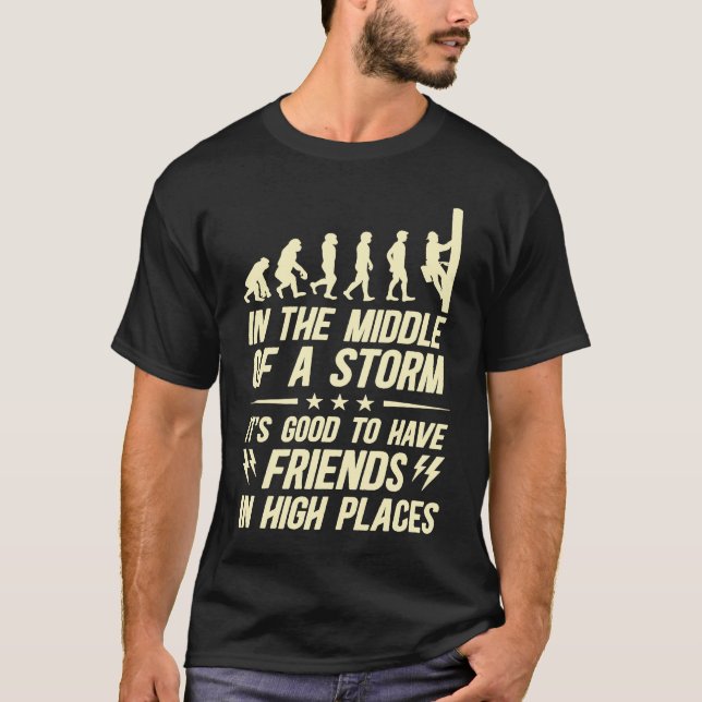 T-shirt Thank A Lineman Quote Electrical Lineman Electrici (Devant)