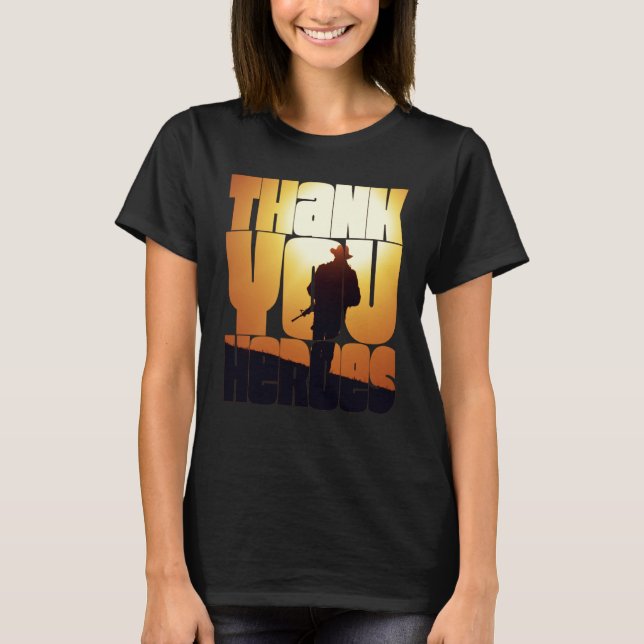 T-shirt Thank You Heroes  6 (Devant)