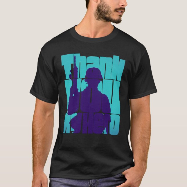 T-shirt Thank You My Hero Military Veteran  11 (Devant)