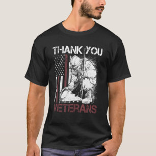 T-shirt Thank You Vétéran Proud Vétéran Père Grand-père