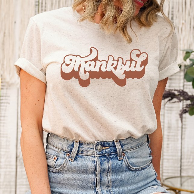 T-shirt Thankful Fall Tee - Cosy Seasonal Top (Thankful Shirt)