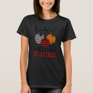 T-shirt Thankful Grateful Blessed Teacher Autumn Fall Pump