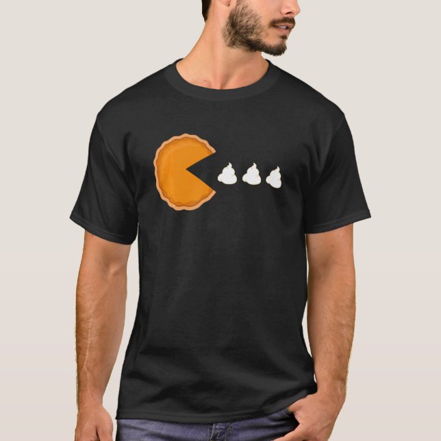 T-shirt Thanksgiving 2020 Drôle Citrouille manger à la tar (Devant)