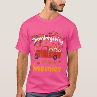 T-shirt Thanksgiving Avec Mes Gnomies Drôle Gnomes D'Autom