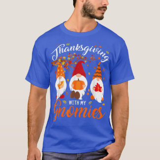 T-shirt Thanksgiving Avec Mes Gnomies Drôle Gnomes D'Autom