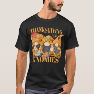 T-shirt Thanksgiving Avec Mes Gnomies Les Gnomes D'Automne