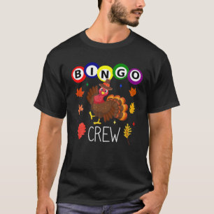 T-shirt Thanksgiving Bingo Team Cute Turquie femmes hommes
