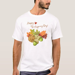 T-shirt Thanksgiving Citrouille à tarte Turquie