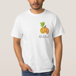 T-shirt Thanksgiving Citrouilles d'aquarelle personnalisée
