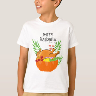 T-shirt Thanksgiving éléments de conception du thème