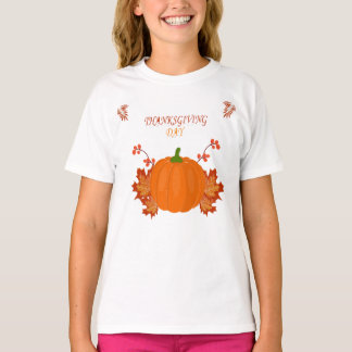 T-shirt Thanksgiving éléments de conception du thème