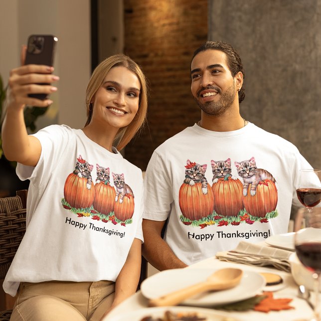T-shirt Thanksgiving est le Meow Unisex du chat (Thanksgiving is the Cat's Meow Unisex T-Shirt)