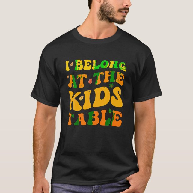T-shirt Thanksgiving Family Funny I Belong à l'onglet Enfa (Devant)