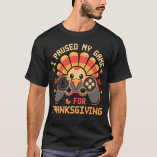 T-shirt Thanksgiving Funny Gamer Turquie Jouer Lover Boys