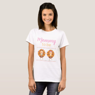 T-shirt Thanksgiving Gender Reveillez Turquie maman