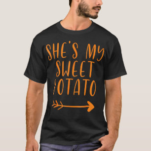 T-shirt Thanksgiving Matching Couple Elle Est Ma Pomme De 