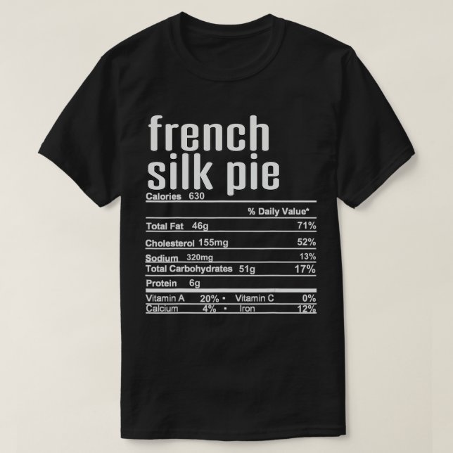T-shirt Thanksgiving Noël Français Soie Pie Nutrition F (Design devant)