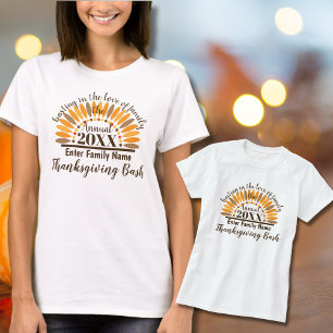 T-shirt Thanksgiving personnalisé pour les réunion